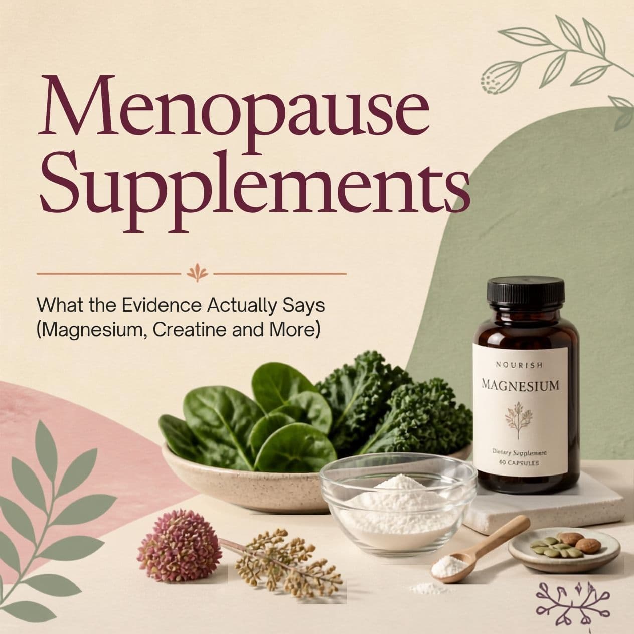 The supplement aisle has a lot of opinions about your hormones. Here's what's actually got evidence behind it, and what's mostly marketing.